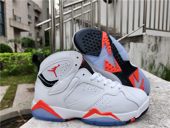 Men's Running Weapon Air Jordan 6 White/Orange Shoes 061 Men's Running Weapon Air Jordan 6 White/Orange Shoes 061